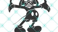 Mickey Mouse Darth Vader SVG