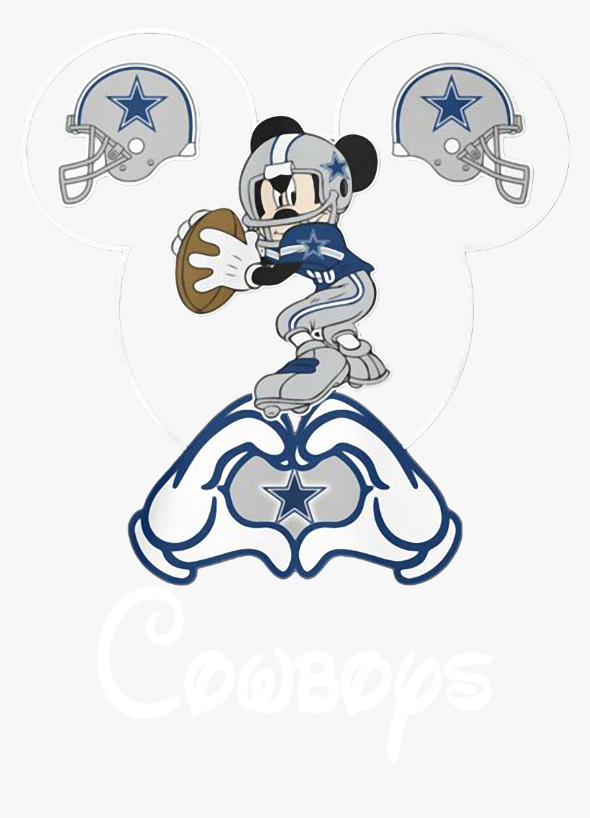 Mickey Mouse Dallas Cowboys SVG