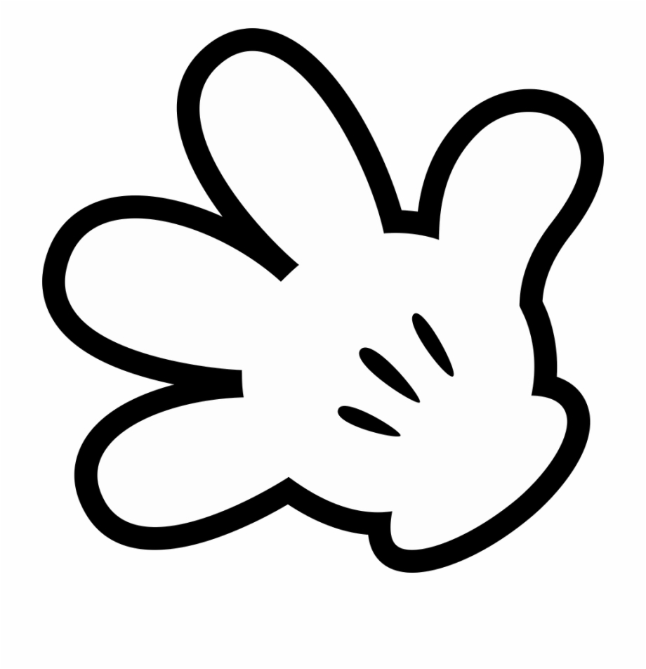 Mickey Mouse Hands SVG