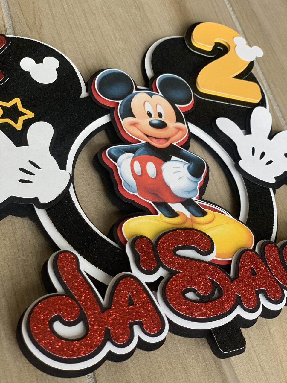 Mickey Mouse Cake Topper SVG