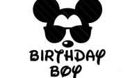 Mickey Mouse Birthday SVG Free