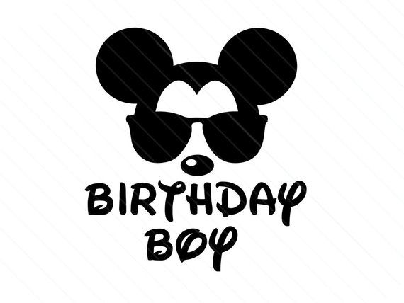 Mickey Mouse SVG Birthday