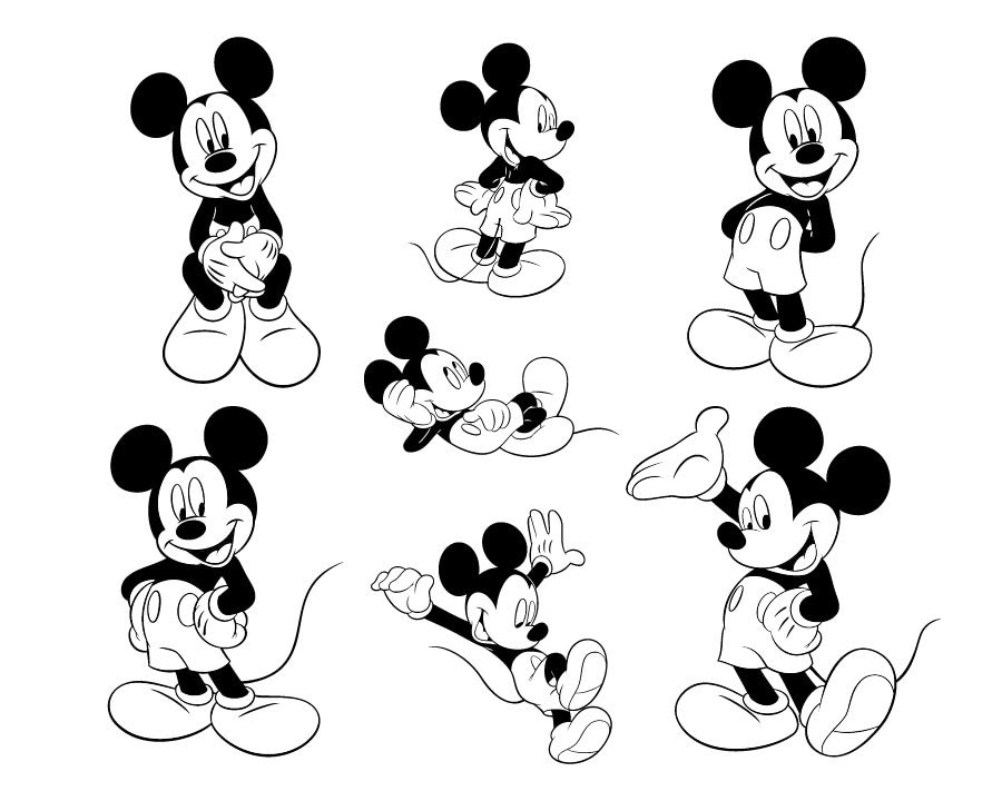 Mickey Mouse SVG Files Free