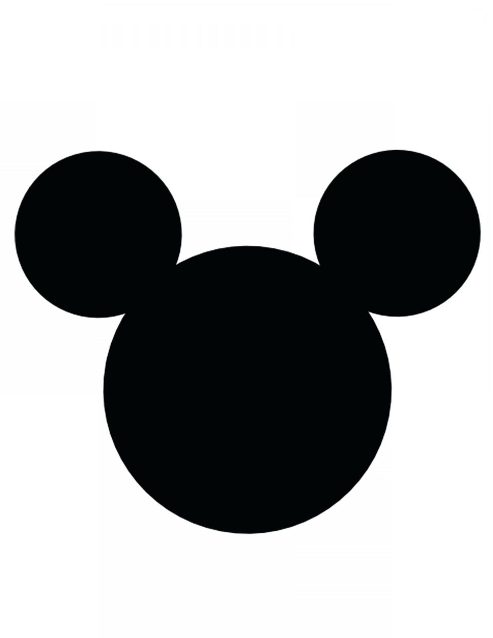 Mickey Mouse Outline SVG Free