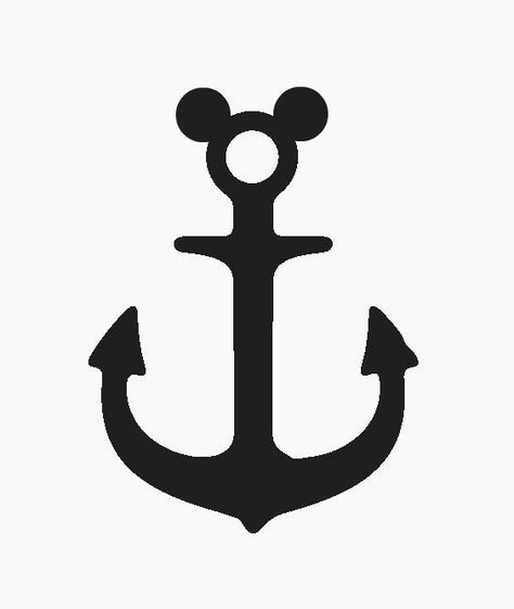 Mickey Mouse Anchor SVG