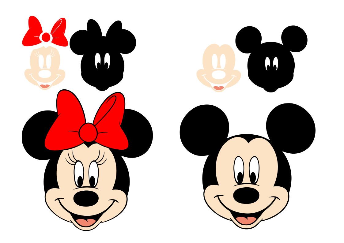 Mickey And Minnie Mouse SVG Free