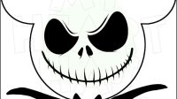 Mickey Mouse Jack Skellington SVG