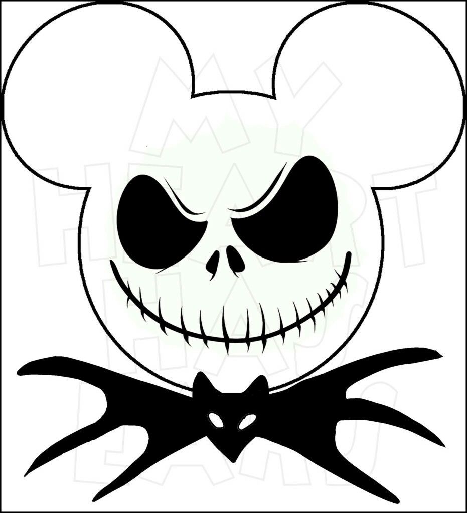 Mickey Mouse Jack Skellington SVG