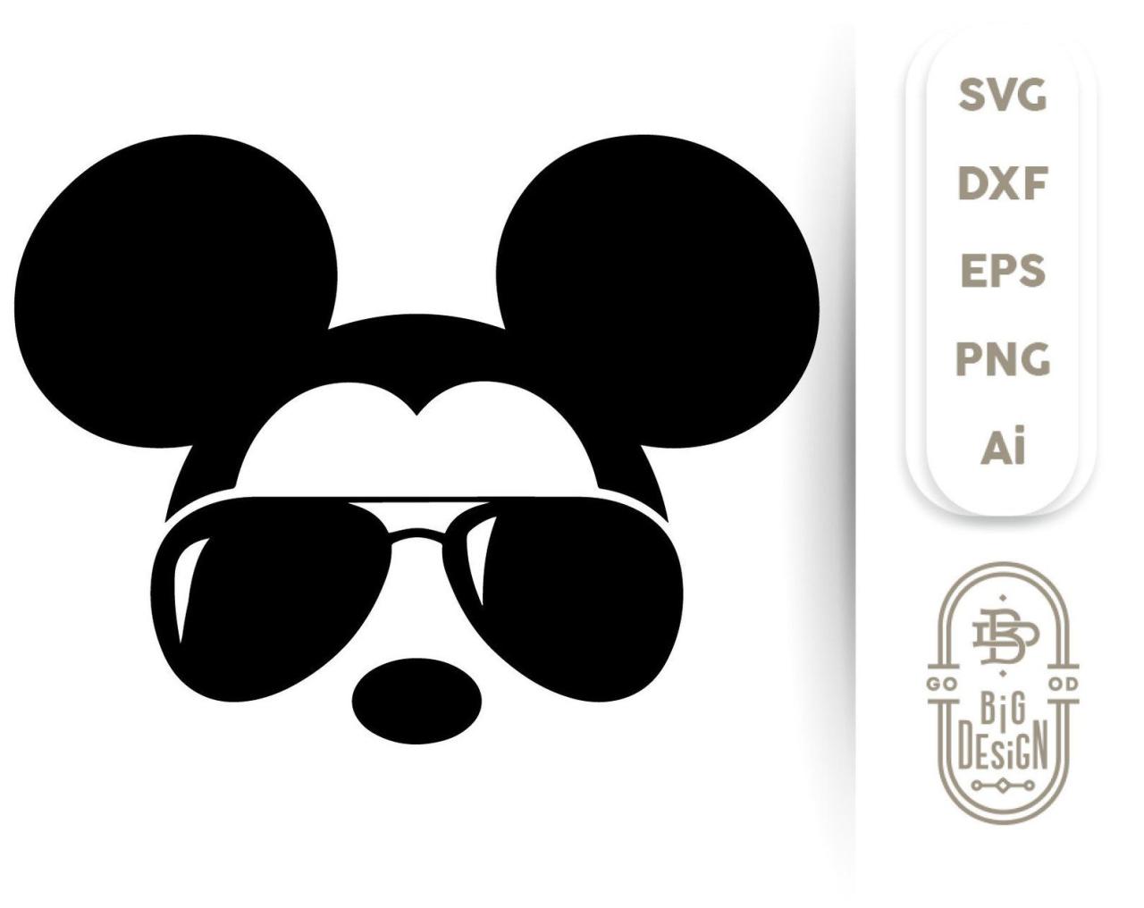 Mickey Mouse Glasses SVG