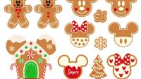 Mickey Mouse Gingerbread SVG