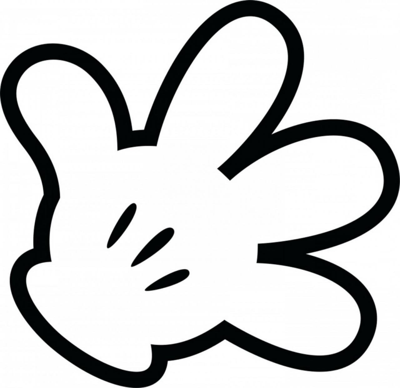 Mickey Mouse Glove SVG