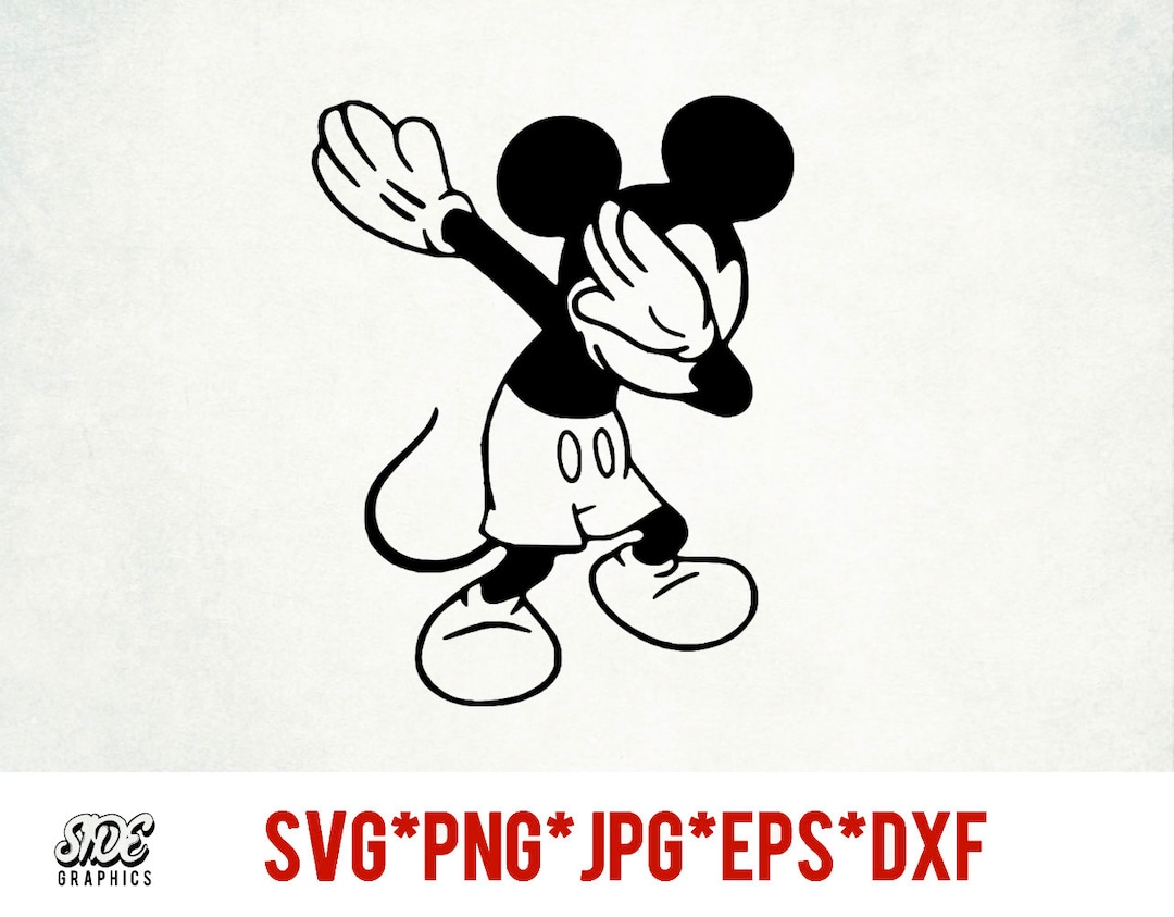 Mickey Mouse Dabbing SVG