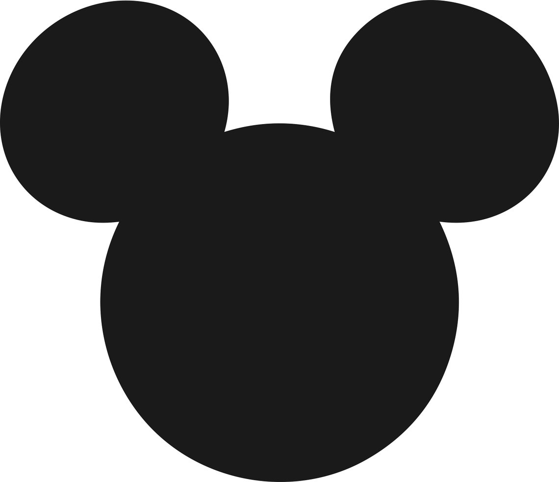 Mickey Mouse Head SVG File Free