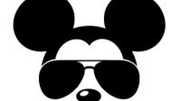 Mickey Mouse With Shades SVG