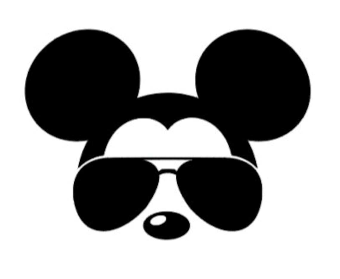 Mickey Mouse Sunglasses SVG Free