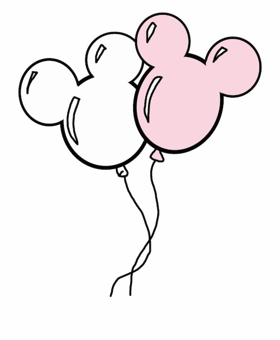 Mickey Mouse Balloons SVG