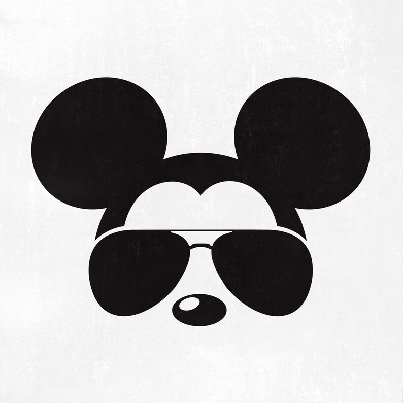 Mickey Mouse Sunglasses SVG