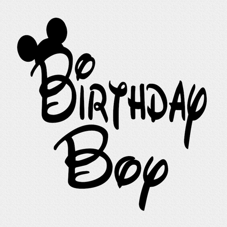 Mickey Mouse SVG Birthday