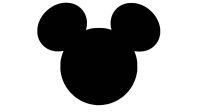 Mickey Mouse Head Silhouette SVG