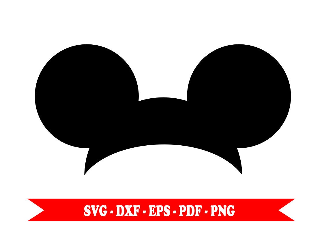 Mickey Mouse Ears SVG Free