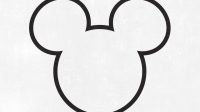 Mickey Mouse Head Outline SVG