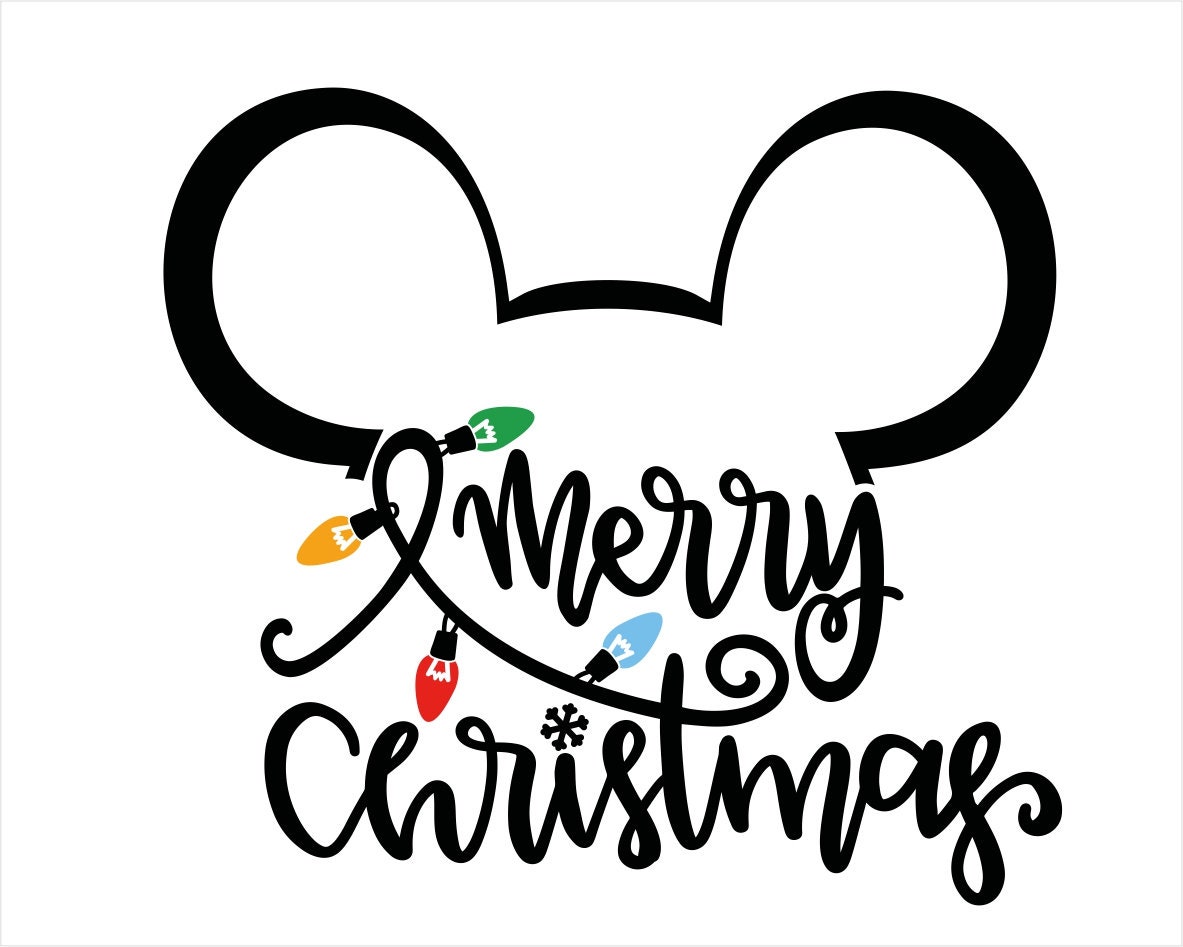 Mickey Mouse Christmas SVG Free