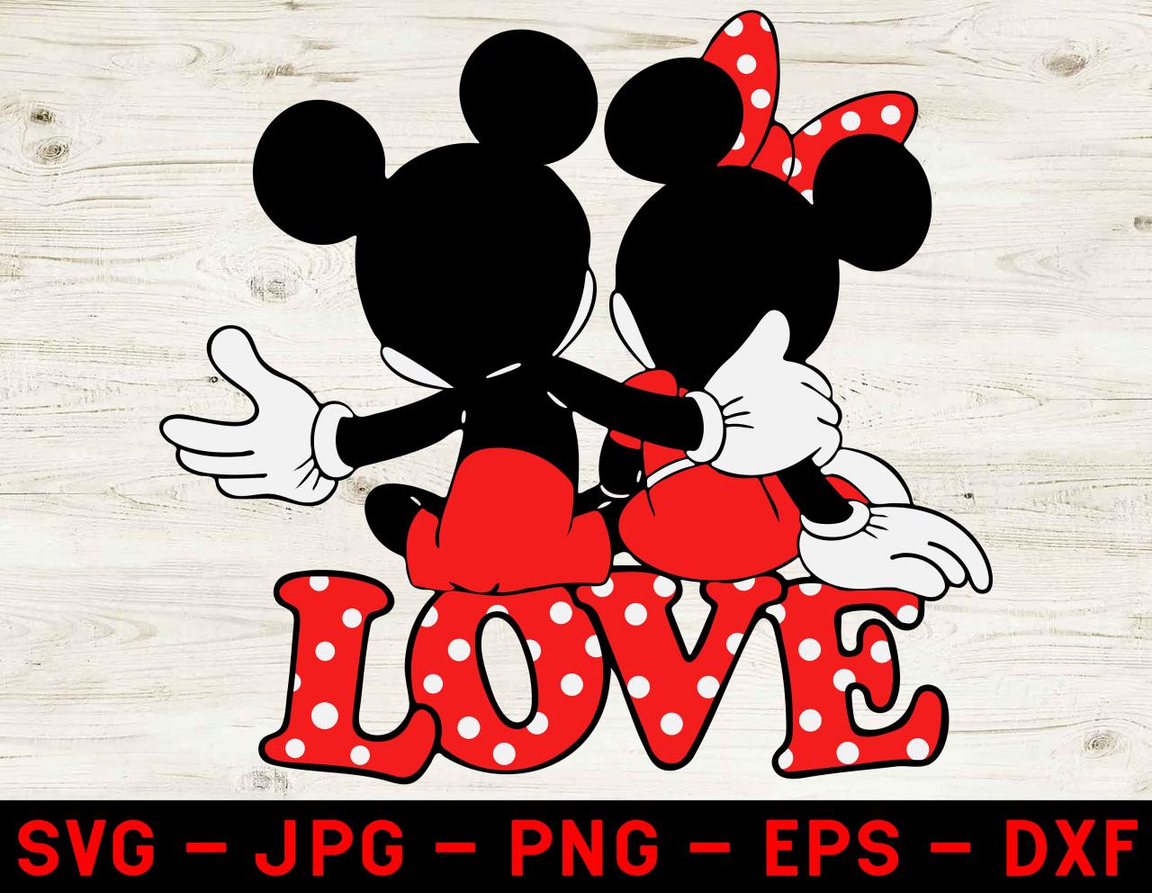 Mickey Mouse Valentine SVG