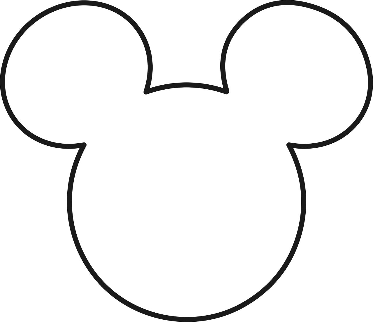 SVG Mickey Mouse Head