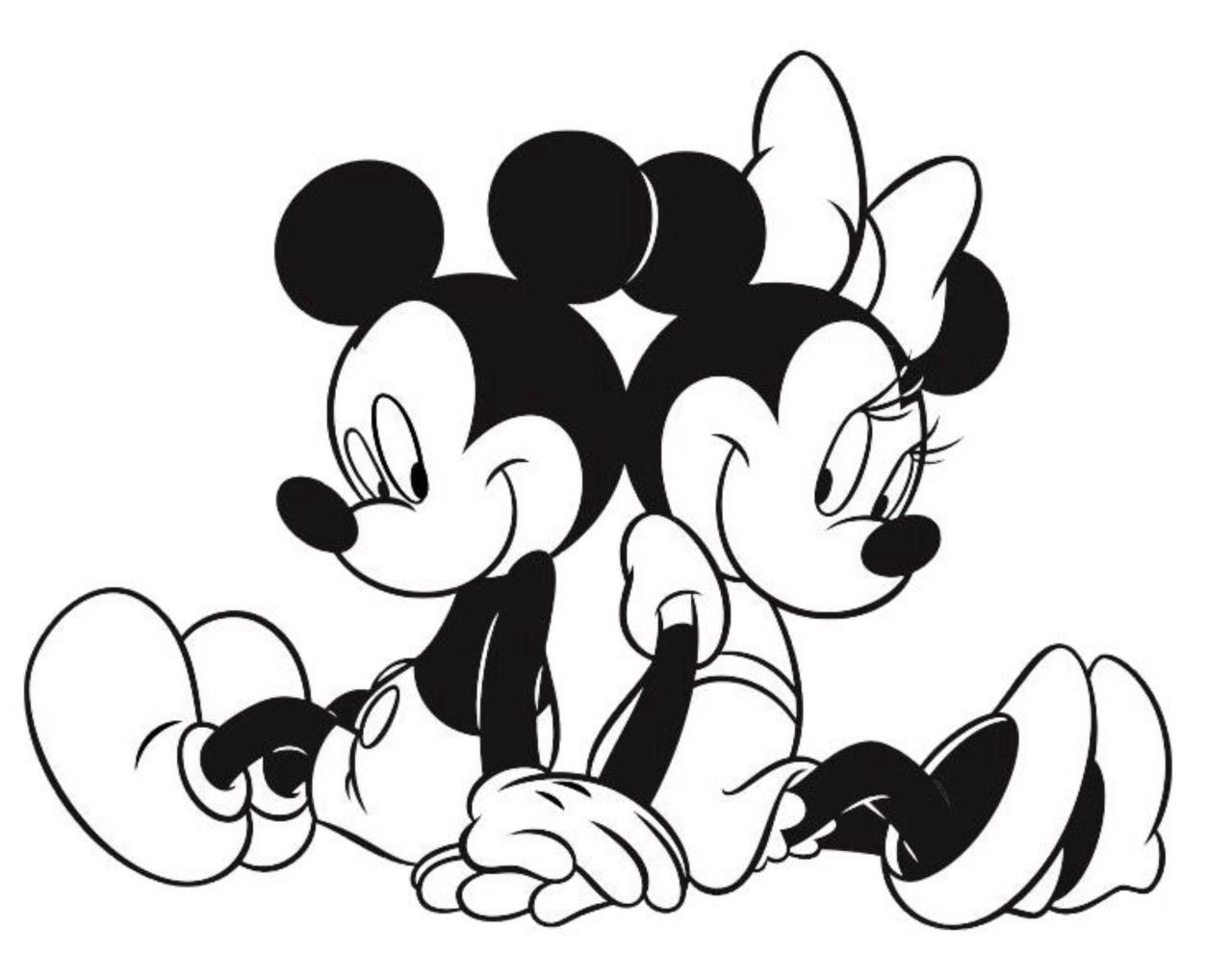 Mickey And Minnie Mouse SVG Free