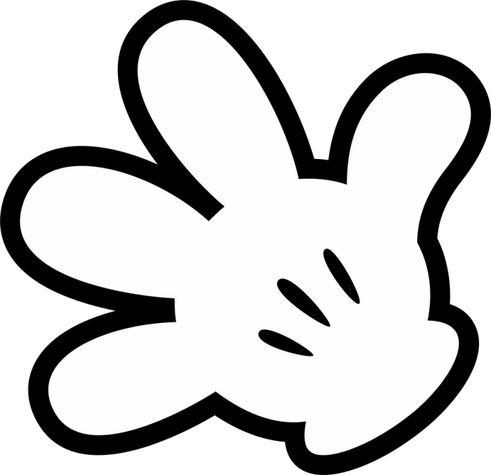 Mickey Mouse Glove SVG