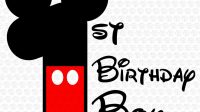 Mickey Mouse 1st Birthday SVG