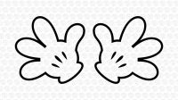 Mickey Mouse Hands SVG Free