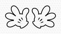 Mickey Mouse Hands SVG