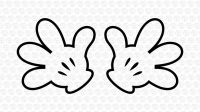 Mickey Mouse Hands SVG Free